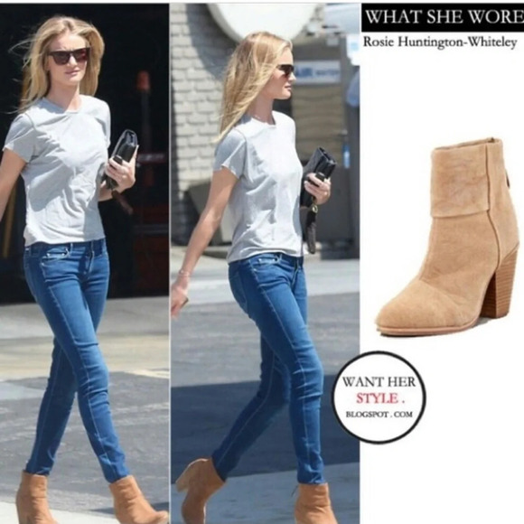 Rag & Bone Women's Olive green Classic Newbury Booties - Picture 9 of 9